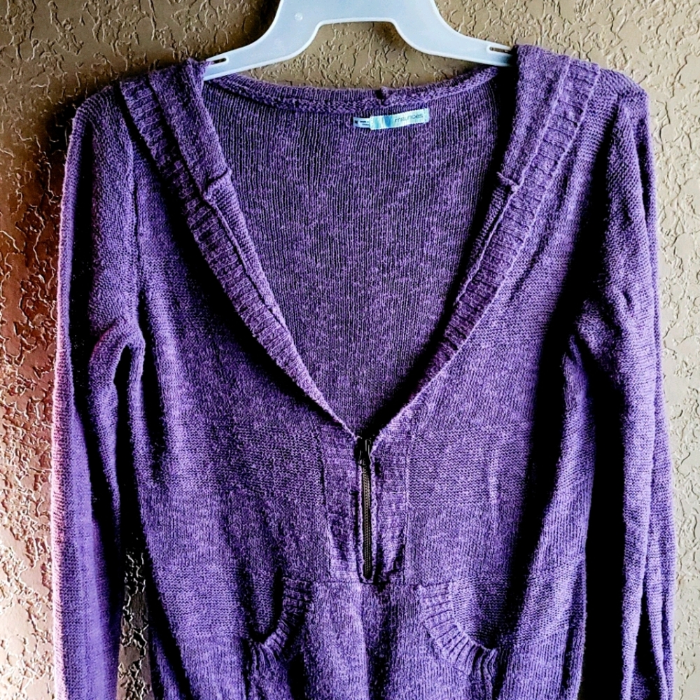 Purple half zip hoodie